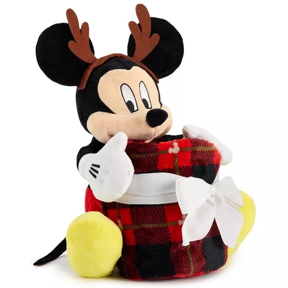 Disney Other - Mickey Mouse Pillow Buddy and Throw Blanket NWT
